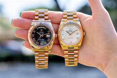 rolex presidential vs day date|rolex day date chart.